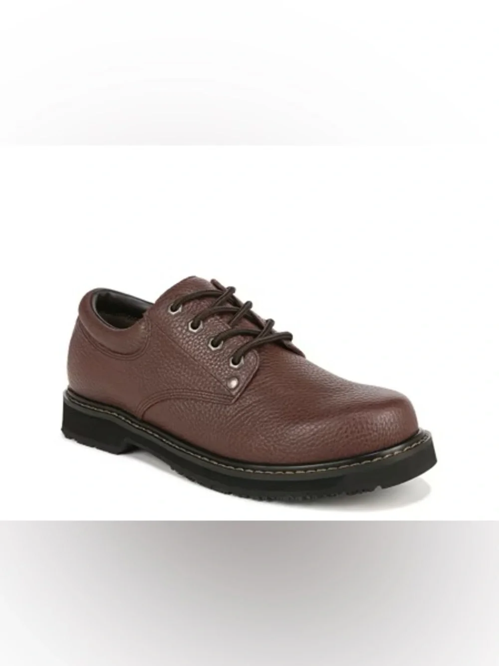 Dr scholl’s work Men's Harrington II Slip Resistant Oxford brown leather size 10